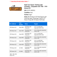 thumbnail image 2 of Right Turn Signal / Parking Light Assembly - Compatible with 1988 - 1994 Nissan D21 1989 1990 1991 1992 1993, 2 of 2