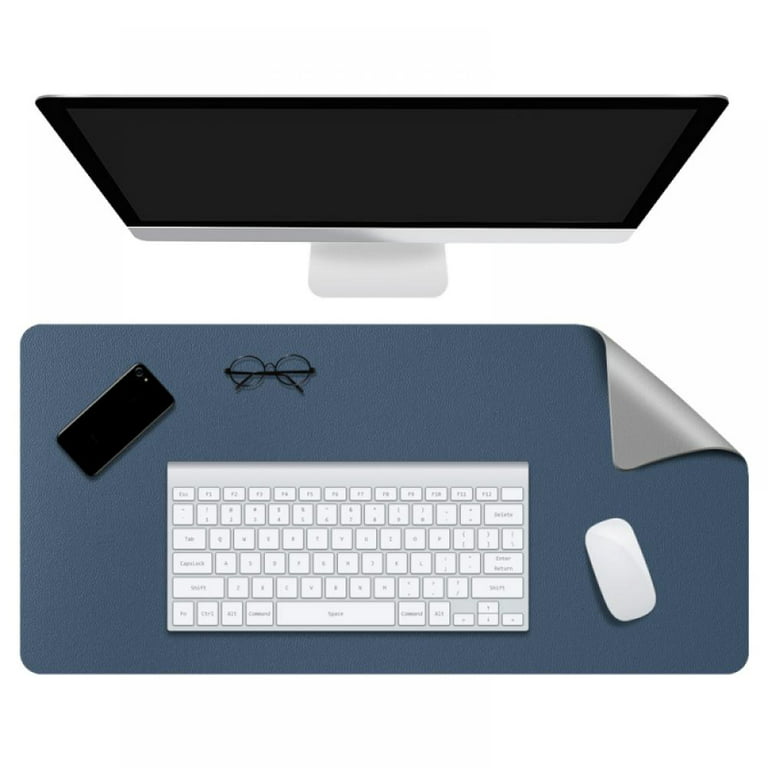 Leather Desk Pad Protector,Mouse Pad,Office Desk Mat, Non-Slip PU Leather  Desk Blotter,Laptop Desk Pad,Waterproof Desk Writing Pad for Office and  Home