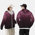 thumbnail image 4 of Lsque Pink Glitter Sparkles A UPF 50+ Lightweight Sun Protection Men's Women's Long Sleeve Shirt, Hoodie Performance -X-Large, 4 of 9