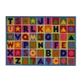 thumbnail image 2 of Fun Time Nylon 39"x58" Numbers & Letters Area Rug in Multi-Color, 2 of 6