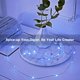 thumbnail image 4 of 2 x 50 luces LED de cadena que funcionan con pilas, mini luces LED de hadas de 5 m, luz de decoración interior y exterior para dormitorio, Navidad, boda, fiesta, hogar, jardín, azul esquí esquí Gafas de esquí, 4 of 5