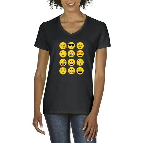 Artix - Women's T-Shirt V-Neck Short Sleeve - Emoji Group