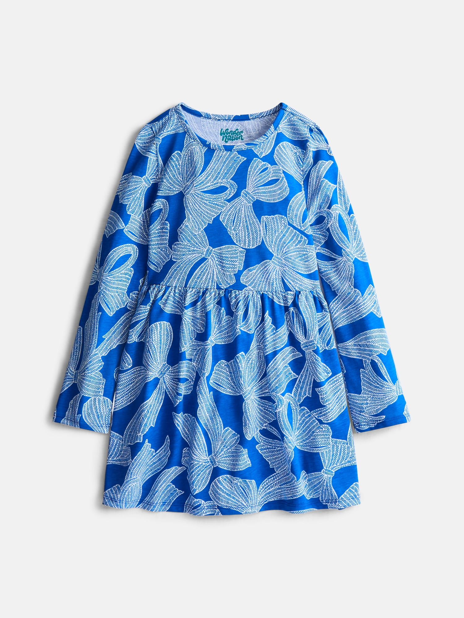 Wonder Nation Girls Play Dress with Long Sleeves and Leggings Set, 2 Piece, Sizes 4-18