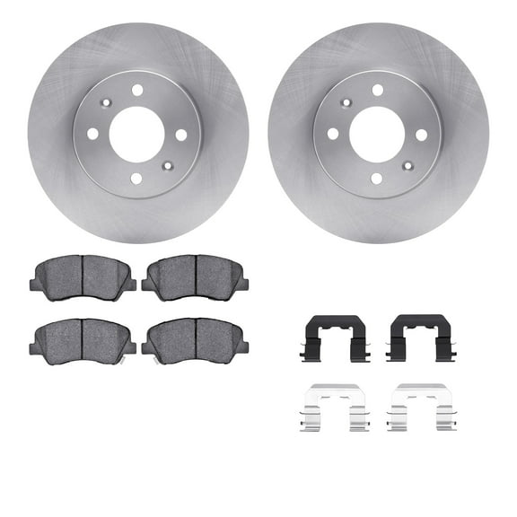 Dynamic Friction Company Front Brake Rotors with 5000 Advanced Brake Pads includes Hardware 6512-03366