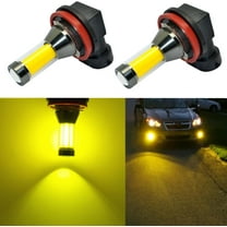 Alla Lighting Xtreme Super Bright LED H11 Fog Light Bulbs - High Power COB Universal H16 H8 H11 LED Bulb Fog Lights Lamp Replacement - 3000K Golden Yellow