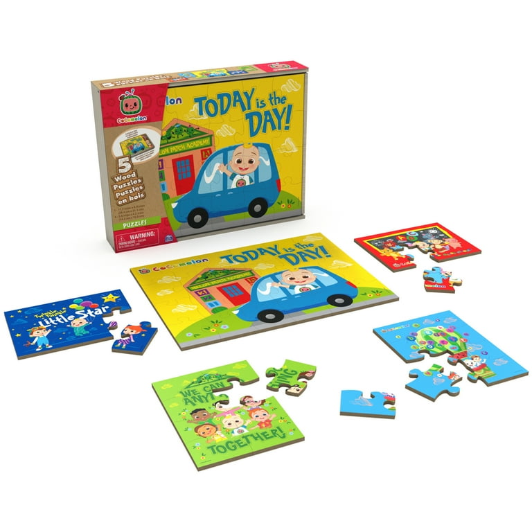 CoComelon 5 Wood Puzzles Walmart Exclusive for Kids Ages 4 and up