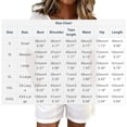 thumbnail image 3 of Cagogo Women Plus Size 2 Piece Shorts Set Casual Summer Cruise Outfits Round Neck Short Sleeve Tshirt Pocket Elastic Waisted Shorts Matching Lounge Tracksuits Travel Airport Clothes, White L, 3 of 6