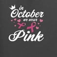 thumbnail image 6 of Wild Bobby In October We Wear Pink Crown Breast Cancer Awareness Unisex Hoodie Sweatshirt, Charcoal, Medium, 6 of 6