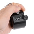 thumbnail image 2 of Unique Bargains Hand Tally Counter 4 Digit Tally Counter Mechanical Palm Click Counter Black, 2 of 5