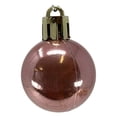 thumbnail image 6 of 1 Inch Shiny, Matte & Glitter Gold & Pink Christmas Ball Ornaments 24 Piece Set, 6 of 10