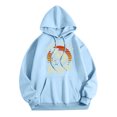 thumbnail image 1 of WEAIXIMIUNG Sweat à Capuche à Fermeture à Glissière pour Femmes, Décontracté, Col Rond, Imprimé Animal, Lettres Anglaises, 1 of 3