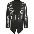 thumbnail image 4 of Amscan Skeleton Tailcoat Jacket for Men, Halloween Costume Accessories, Adult Standard Size, 1 Count, 4 of 4