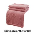 thumbnail image 6 of Djunllk Throw Blanket - Hot Pink Microfiber Ultimate Cozy Soft Blanket, Breathable Fluffy Blanket All Season Use, 59.0" x 78.7", 6 of 7