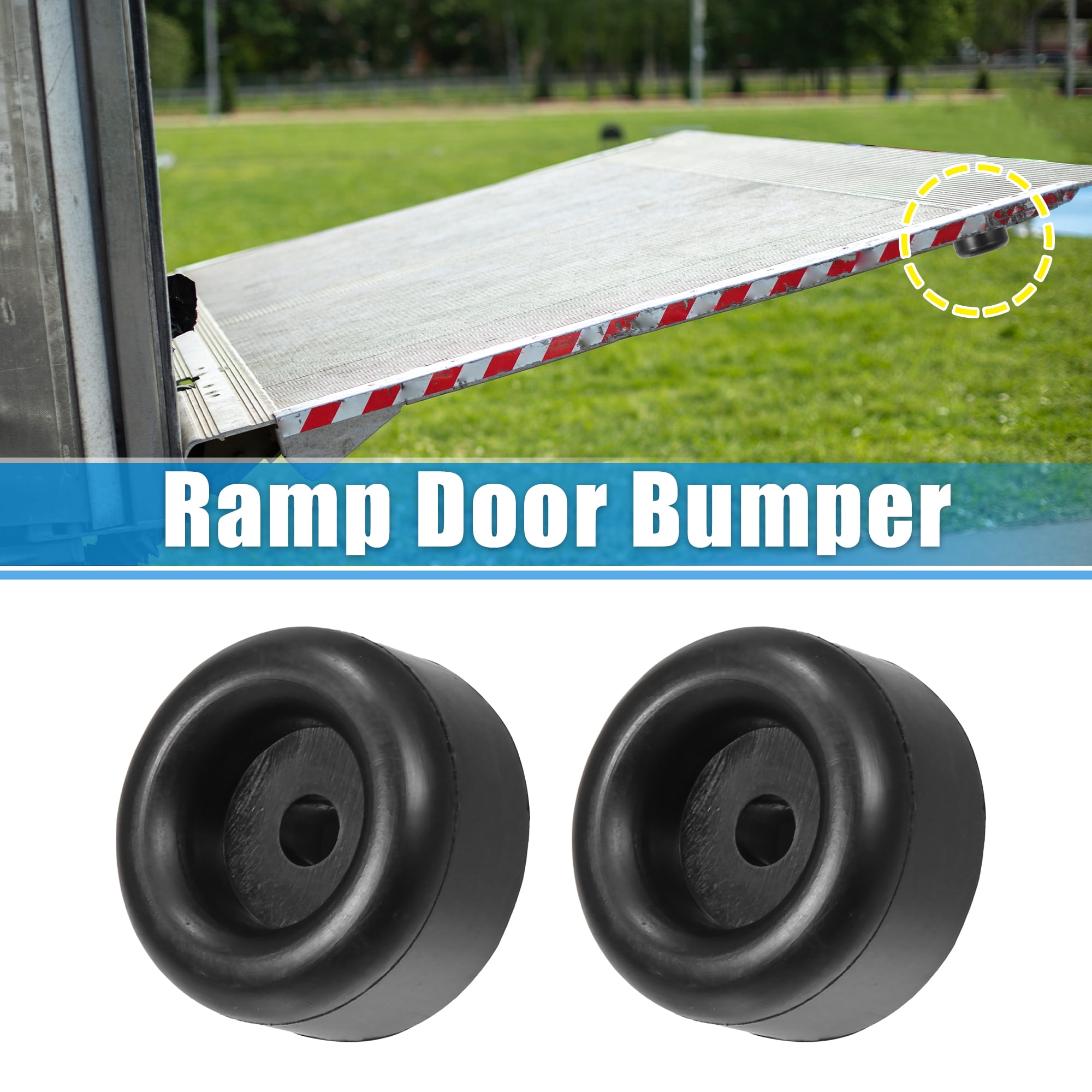 Unique Bargains 4pcs Round Rubber Bump Stops Guard
