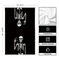 thumbnail image 4 of Sm:)e Spooky Skeleton Spider Bone Day of the Dead Kitchen Dish Towels Set of 2, 18x26 Inch, 4 of 6