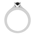 thumbnail image 3 of Black Diamond Wedding Ring Set for Women Oval Cut Cathedral Accent 14K White Gold 1.50 Carat (J,I1), 3 of 5