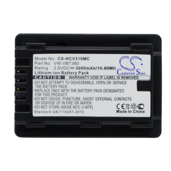 3000mAh VW-VBT190 Battery for Panasonic HC-W580 HC-V210MGK HC-V770 HC-250EB HC-VX870 HC-V270 HC-550EB HC-989 HC-770EB HC-V210GK