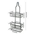 thumbnail image 3 of Shower Caddy Hanging Never Rust Shower Hanging Organizer Aluminum Over The Shower Head Caddy For Sponge Shower Rack With Soap Basket, 3 of 6