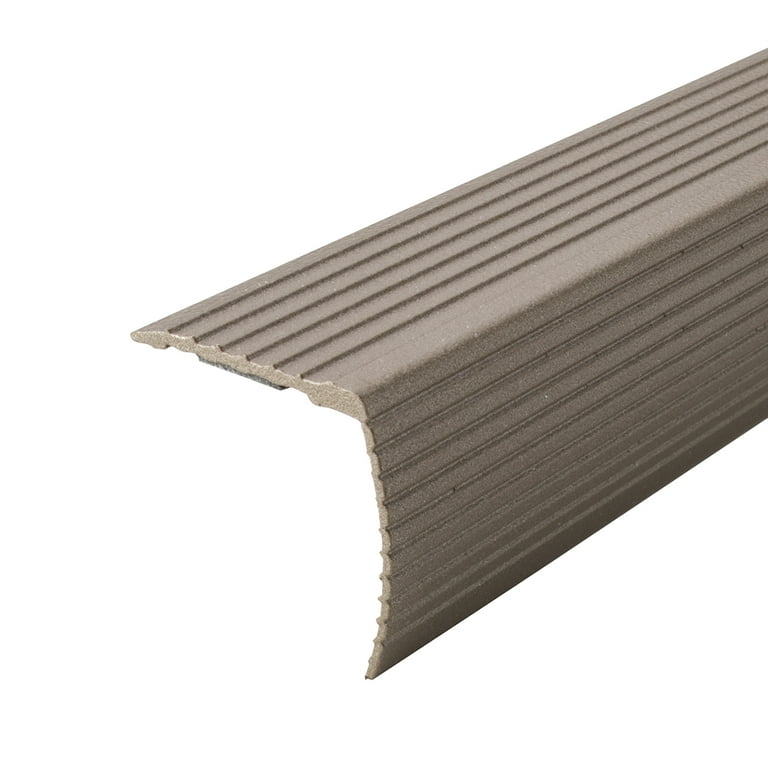 M-D Cinch 1-1/8 in. H X 36 in. L Prefinished Brown Aluminum Stair Edge M-D Cinch 1-1/8 in. H X 36 in. L Prefinished Brown Aluminum Stair Edge