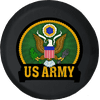 US Army Emblem Freedom Hero Adventure Fun 4x4 Offroad Spare Tire Cover fits Jeep RV & More 28 Inch