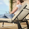 thumbnail image 4 of LLLLZASD Chaise Lounge Cushions Outdoor Set of 2, Fade Resistant, 72 x 21 x 3 in Sun Lounger Replacement Cushions, Patio Lounge Chair Pads with Removable Cover for Pool, Beach, Deck, Lawn, Beige, 4 of 6