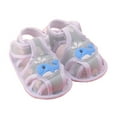 thumbnail image 4 of Meresysid Infant Toddler Kids Summer Walking Sandals Non Slip Soft Sole Crib Shoes Breathable for Running Yellow, 4 of 5