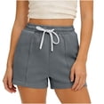 thumbnail image 2 of Zedker Women's 3" Swim Board Shorts High Waisted Swimsuit Bottoms Tummy Control Swimming Trunks with Liner Pockets Size S-XXL, 2 of 6