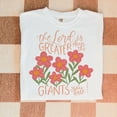 thumbnail image 2 of Comfort Colors Christian "The Lord is Greater" Tee Shirt, inspirational shirt, Jesus T-shirt, floral faith bible verse tees, 2 of 6