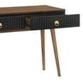 thumbnail image 6 of Amigo Black Veneer and Walnut Wood Console Table, 6 of 7