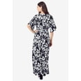 thumbnail image 2 of Roaman's Women's Plus Size Flutter Sleeve Wrap Maxi Dress, 2 of 6