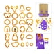 thumbnail image 5 of Kit de 25 cortadores de formas de arcilla polimérica, cortadores de aretes de arcilla para arcilla polimérica Naranja, 5 of 9