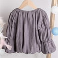 thumbnail image 2 of Kiapeise Toddler Kids Girl Lantern Sleeves Sweater Tops Clothes Solid Warm Cotton Pullover Clothes, 2 of 6