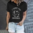 thumbnail image 2 of Yuncity Womens Halloween T-Shirts Ghosts Graphic Crew Neck Tees Summer Short Sleeve Tshirts Casual Loose Fashion Holiday Tops Size S, 2 of 4