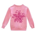 thumbnail image 7 of Zylarhe Kids Hoodies Girls Fashion Casual Printed Long Sleeved Hoodie Top with Soft Breathable Touch and Trendy Style Pink 6-7 Years, 7 of 7