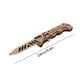 thumbnail image 2 of Juguete rompecabezas con cuchillo mariposa Karambit plegable de madera | Kit de montaje DIY de madera de tilo premium | Diseño plegable y liso con estructura de mortaja y espiga | Juguete anties, 2 of 6
