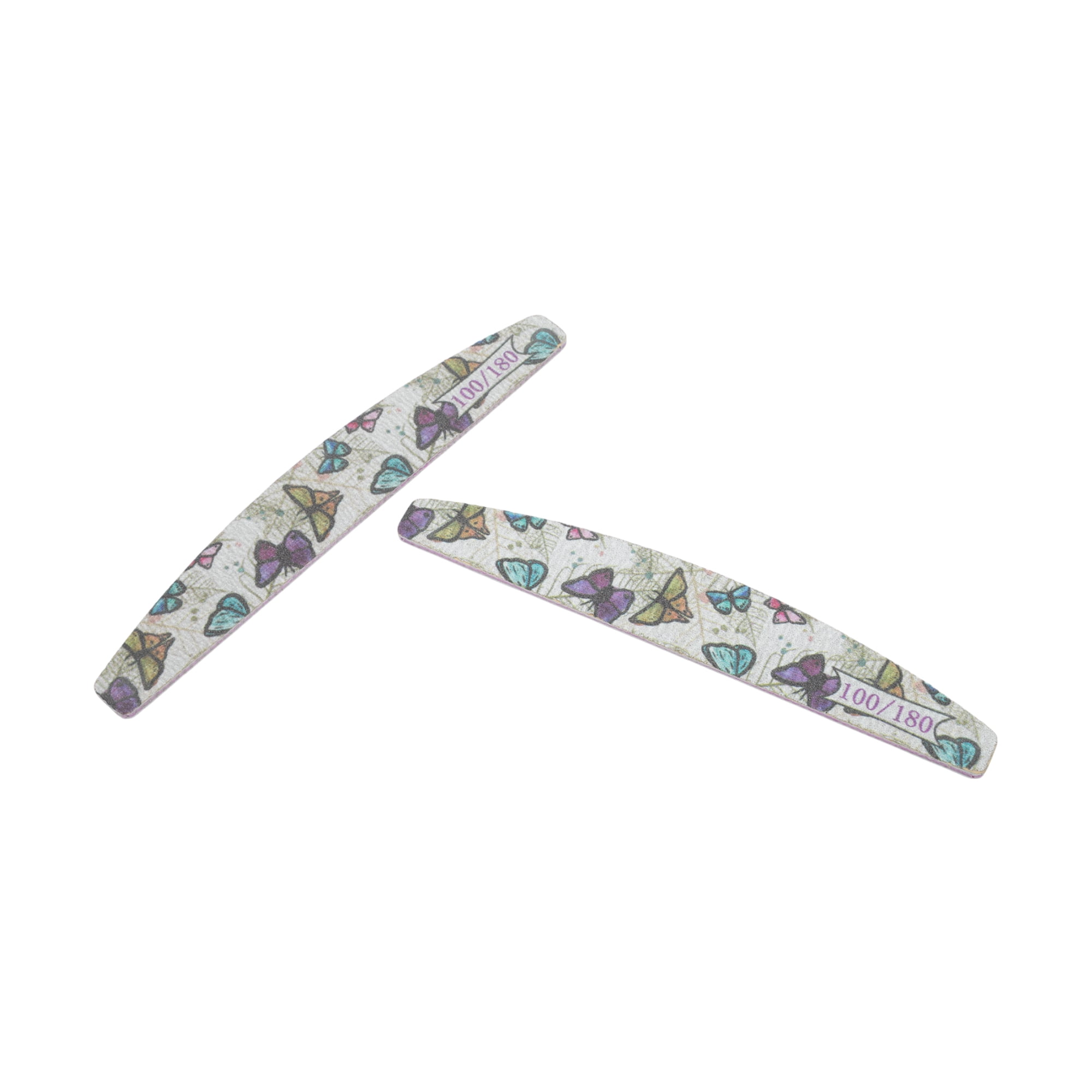 Unique Bargains Half-moon HD-001 Nail Files 5 Pcs Colorful [Half-moon HD-006]