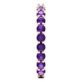 thumbnail image 4 of 1.2 ctw Wedding Band for Women - 14K Rose Gold Natural Amethyst Stackable Eternity Ring, 4 of 6