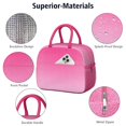 thumbnail image 4 of Womens Pink Gradient Leopard Print Lunch Box for Work,Insulated Lunch Bag for Women,Loncheras Para Mujer,Leakproof Adult Lunch Bag for Work,Beach,Travel,Picnic,Camping, 4 of 7