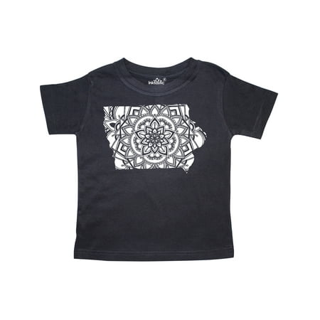 

Inktastic Iowa Silhouette Mandala Gift Toddler Boy or Toddler Girl T-Shirt