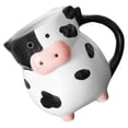 thumbnail image 4 of ColoMX Taza de café de cerámica 3d con forma de vaca, taza de té grande y bonita con pies antideslizantes para decoración de oficina y entusiastas de las vacas, 4 of 8