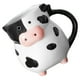 thumbnail image 2 of Taza de café de cerámica con forma de vaca, diseño 3D pintado a mano con pies antideslizantes, ideal para decoración de oficina y amantes de las vacas, 2 of 6