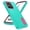 Cyan + Rose Red, variant on for Motorola Moto G Power 2026 6.8” 5G Case Kickstand Durable 3-Layer Military Grade Protective Case Hybrid Silicone Heavy Duty Rugged Shockproof Screen Lip Raised Protection,Black+Orange