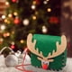 thumbnail image 3 of Mochila navideña pequeña | Bolsa de regalo de tela estilo reno con correa | Para dulces, aperitivos y pequeños regalos | Regalos para cumpleaños infantiles y fiestas | Decoración festiva para el, 3 of 4