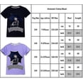 thumbnail image 2 of Kids Girls Wednesday The Addams Print Crew Neck Short Sleeve T-shirt Tee Tops Summer, 2 of 2