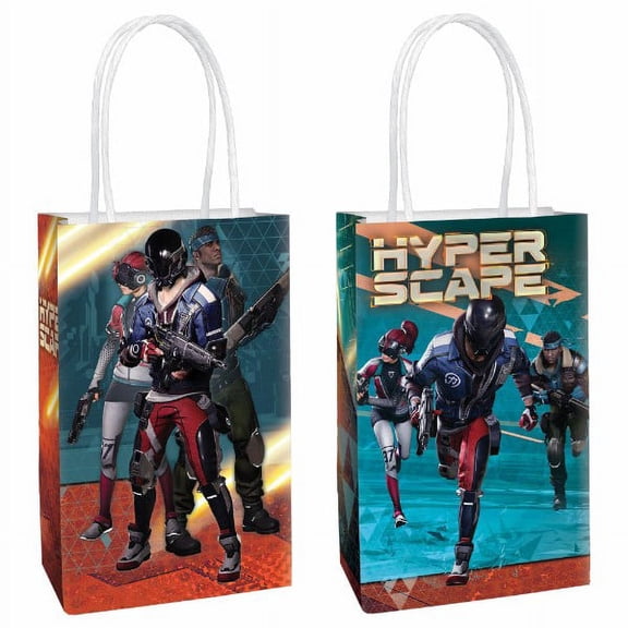 Hyper Scape Kraft Paper Favor Bags (8ct)