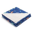 thumbnail image 1 of Manta de lunares para bebé insular de 62,2 x 39,4 pulgadas, de algodón suave y felpa, agradable para la piel, transpirable, unisex, para cama, cochecito, cuna, viaje, 1 of 9