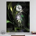thumbnail image 2 of DesignArt Grande Horloge Murale en Verre Teinté Vert Multicolore, 2 of 2
