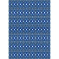thumbnail image 1 of Ahgly Company Machine Washable Indoor Rectangle Transitional Blue Area Rugs, 5' x 7', 1 of 7