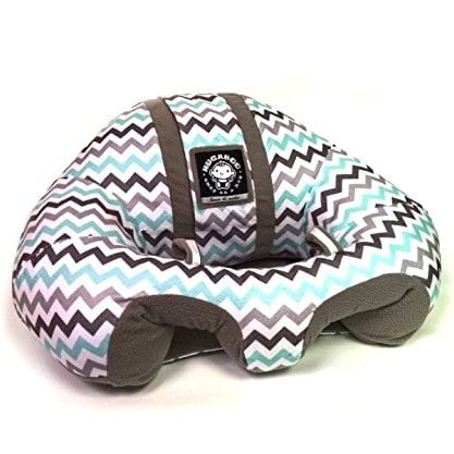 Hugaboo Infant Sitting Chair - Blue Chevron (Best Chair To Help Baby Sit Up)