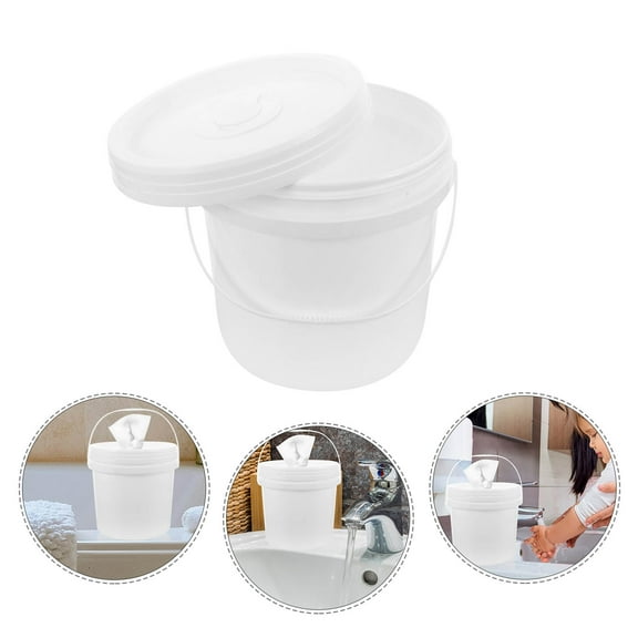 PTOOTP Refillable White Plastic Wipe Container for Travel and Storage, Portable and Baby Wipes Case